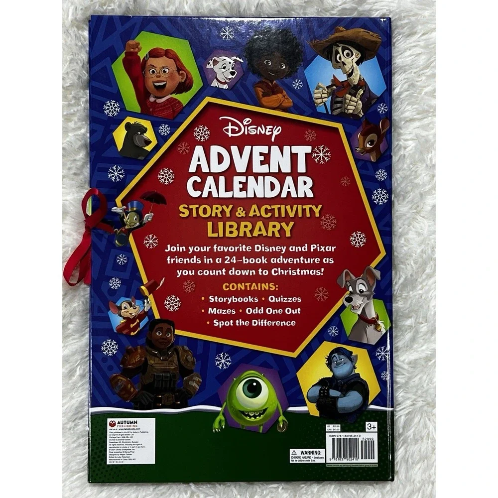 Disney Pixar Advent Calendar Story Activity Library 24 Books Christmas Holiday